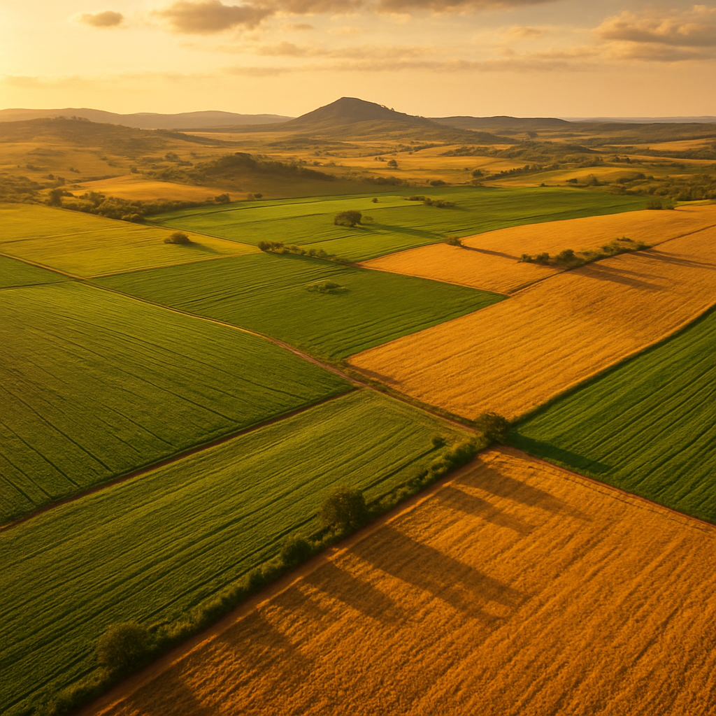 Vista aérea da região de Silvânia, Goiás, onde está a FCA Agro